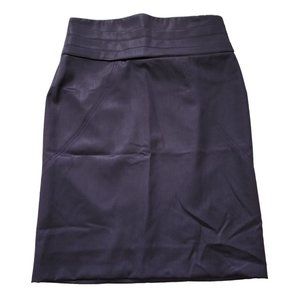 Zac Posen NWT Purple Tiered Tux Waist Wool Silk Skirt 44 8